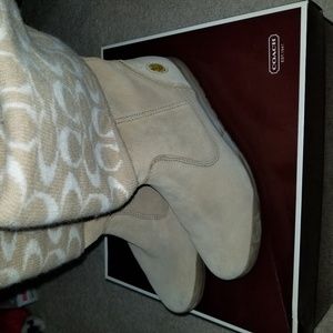 Coach suede boots